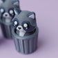 Raccoon trash can Fidget Clicker 3D printed fidgets
