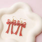 Red bow Valentine Acrylic Earrings