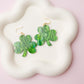 St. Patricks Day Clover Acrylic Earrings