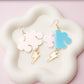 Iridescent Cloud Lightning Acrylic Earrings