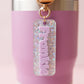 Personalized FlipStraw tumbler keychain for kids