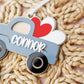 Pick up truck Valentine&#39;s Day Acrylic Name tag for kids