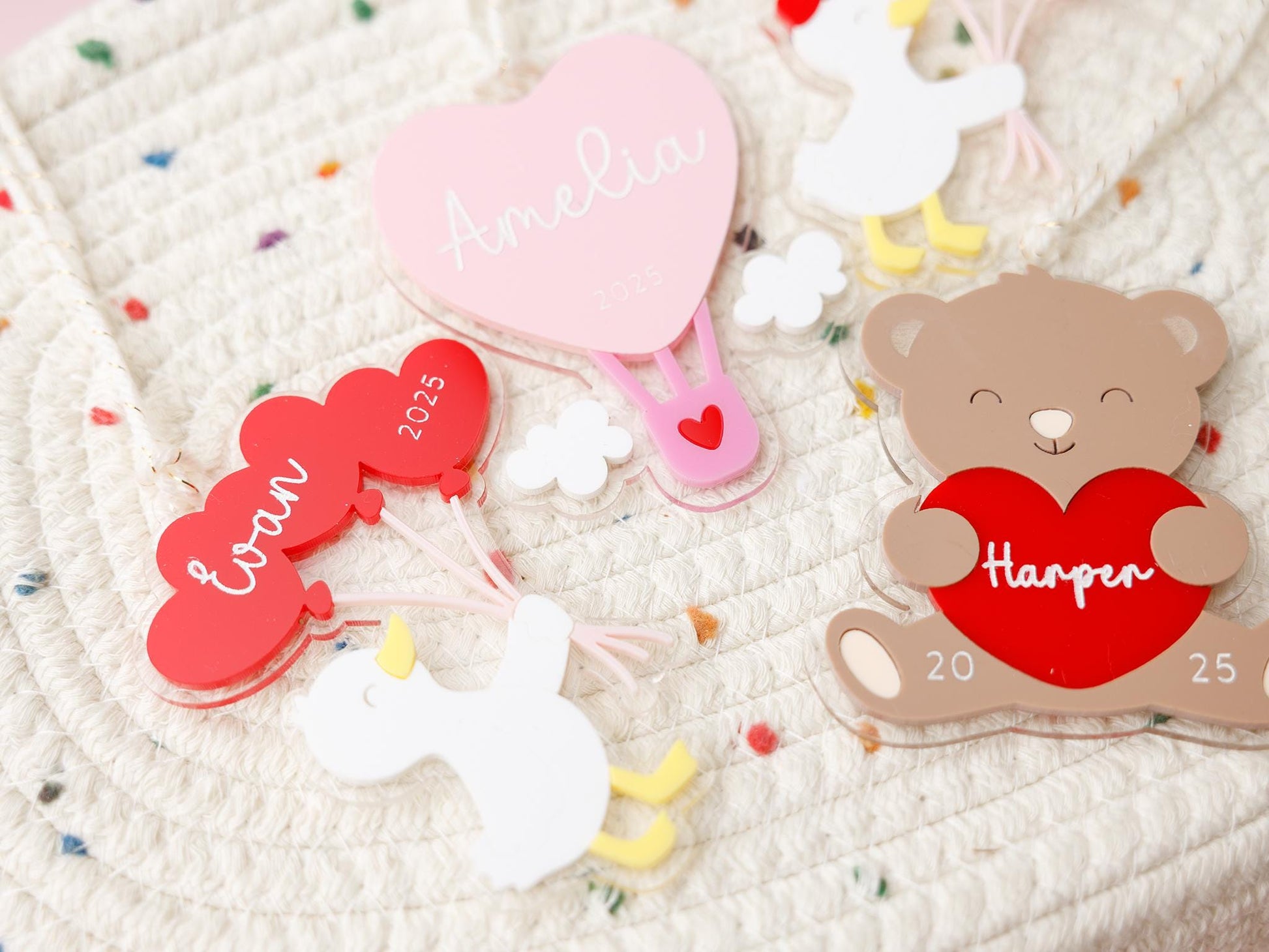 Personalized Valentine&#39;s Day basket name tag for kids