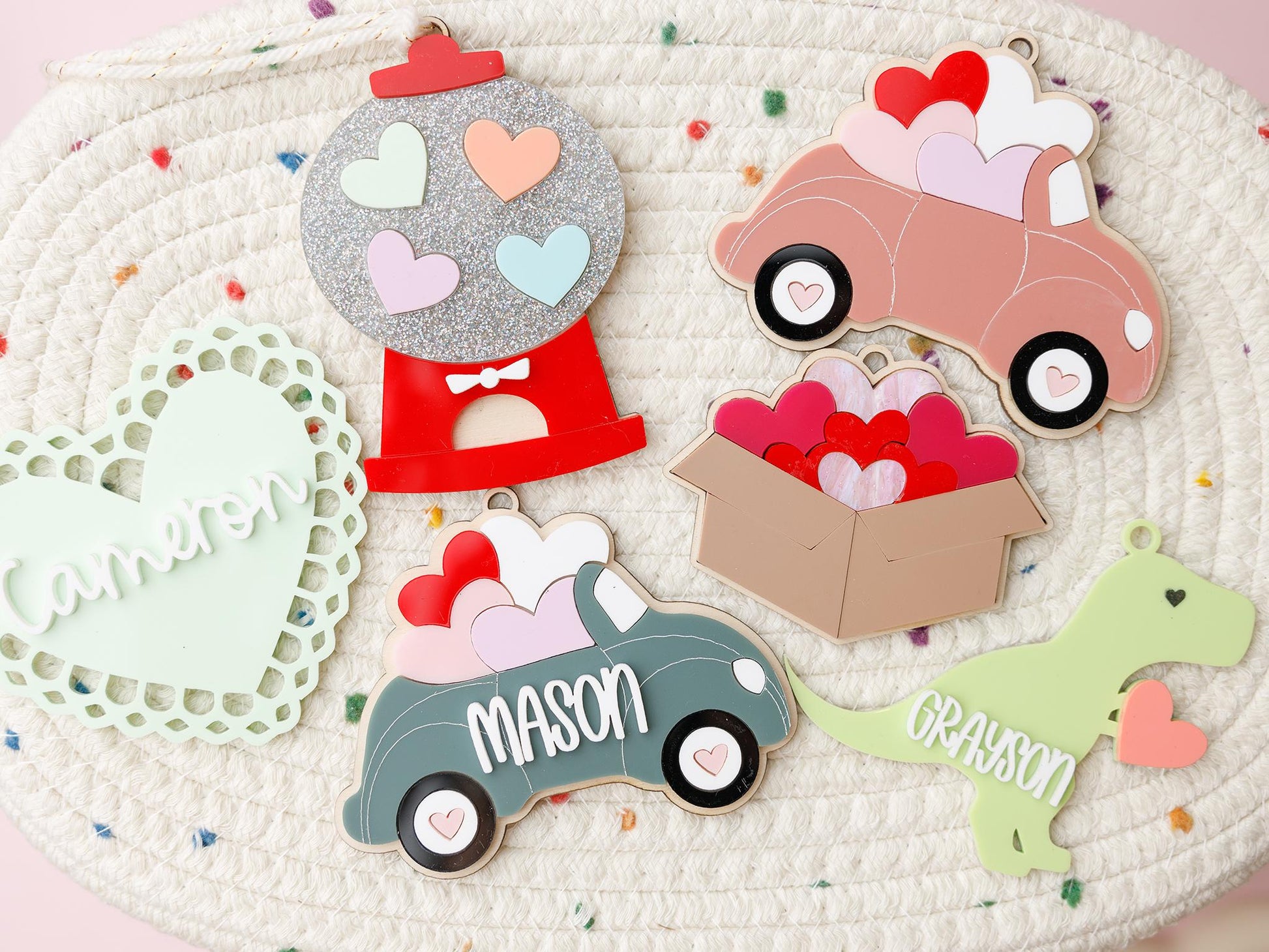 Personalized Valentine’s Basket Name tag for kids