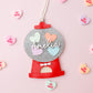 Gumball Machine Valentine’s Basket Name tag for kids