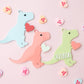 Dinosaur Valentine’s Basket Name tag for kids