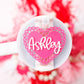 Personalized Lace Heart Tumbler Topper