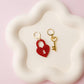 Heart lock and key Valentines Acrylic Earrings