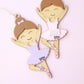 Personalized Ballerina Christmas Ornaments for Kids