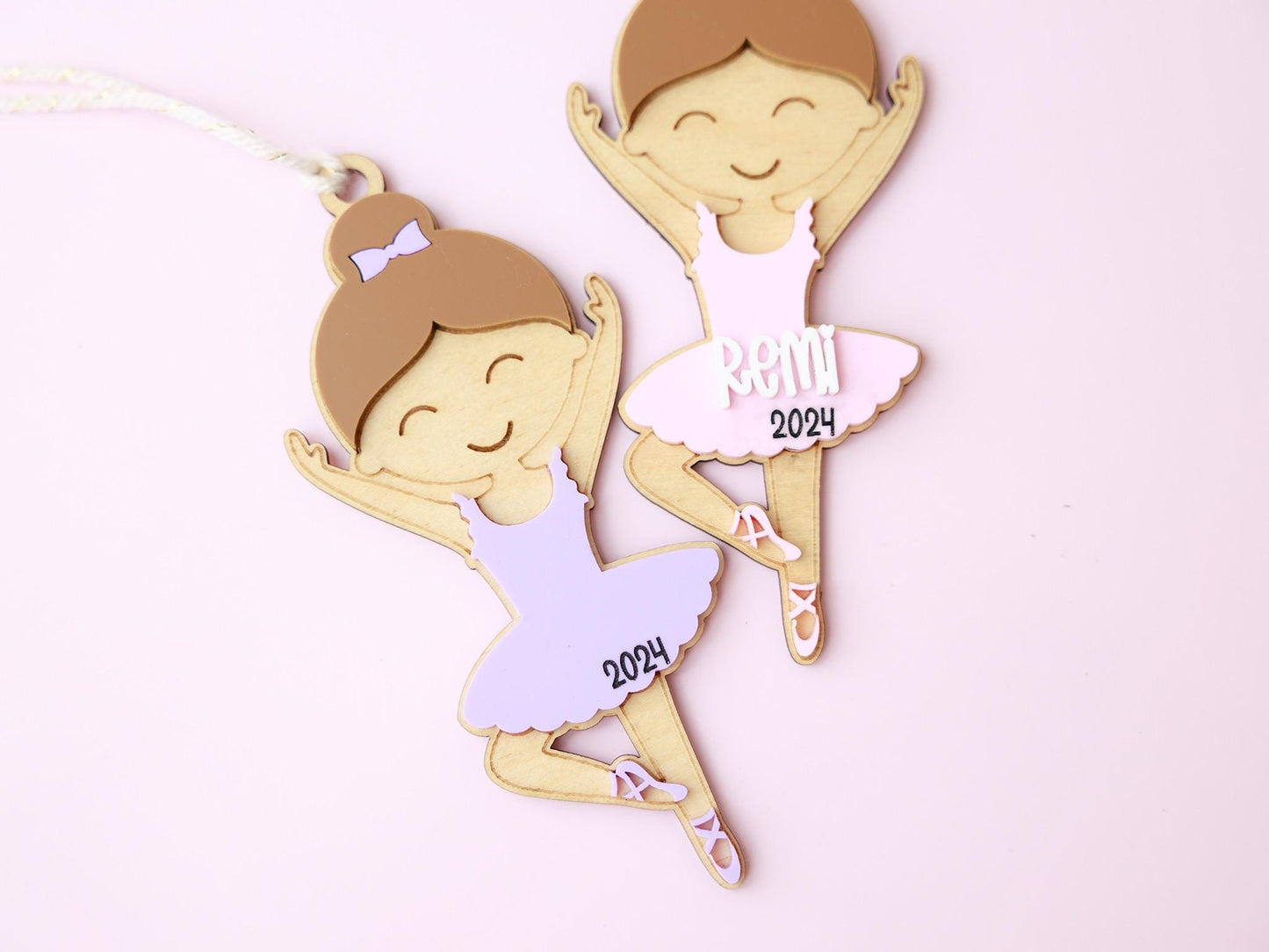 Personalized Ballerina Christmas Ornaments for Kids