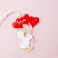 Duck Heart Balloons Name Tag Valentine’s Basket for kids