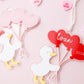 Duck Heart Balloons Name Tag Valentine’s Basket for kids