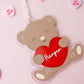 Teddy Bear Valentine’s Basket Name tag for kids