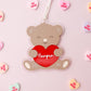 Teddy Bear Valentine’s Basket Name tag for kids