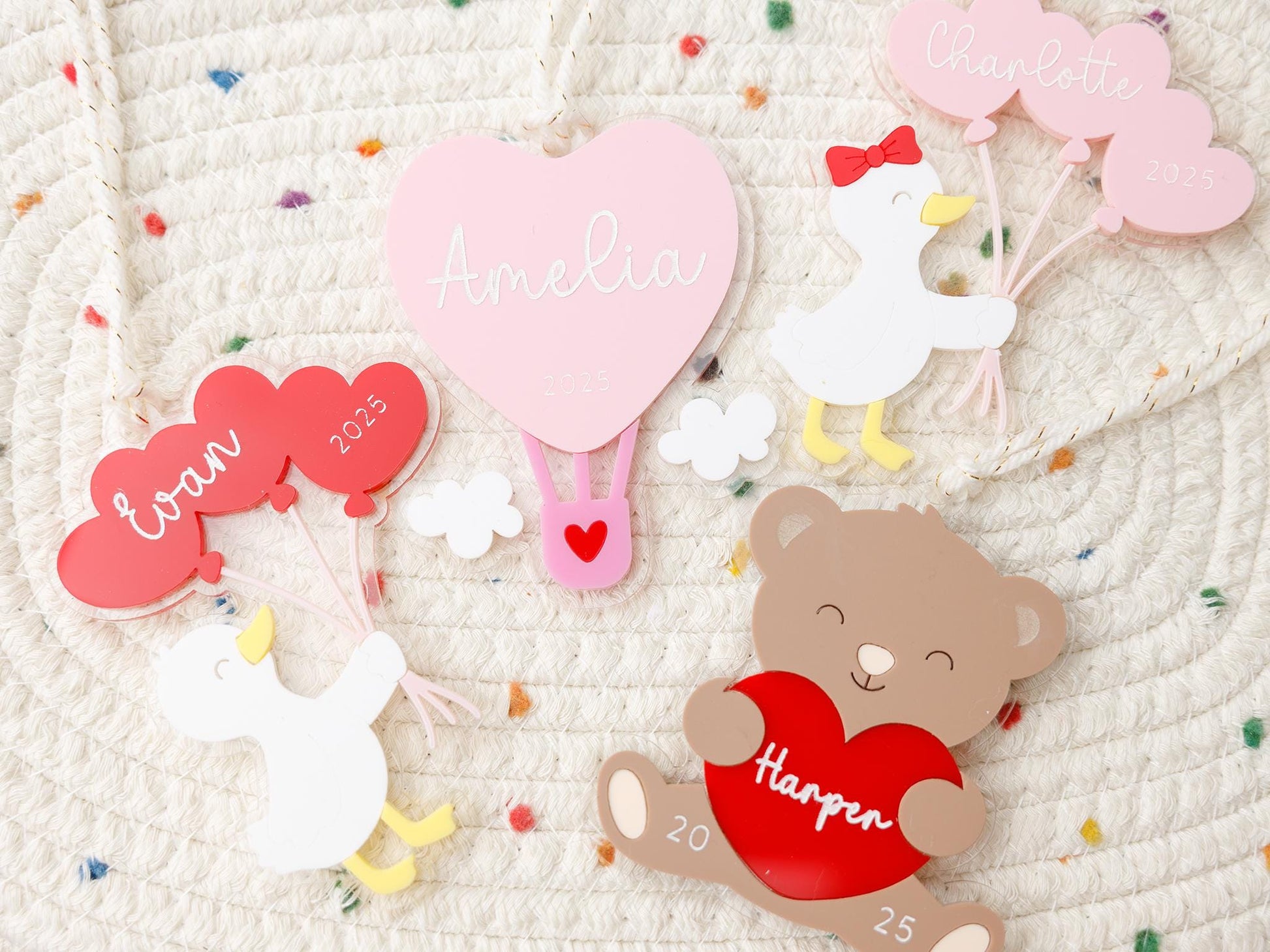 Personalized Valentine&#39;s Day basket name tag for kids