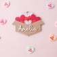 Box of hearts Valentine’s Basket Name tag for kids