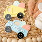 Dump truck Pickup truck Easter Basket Acrylic Name tag for kids