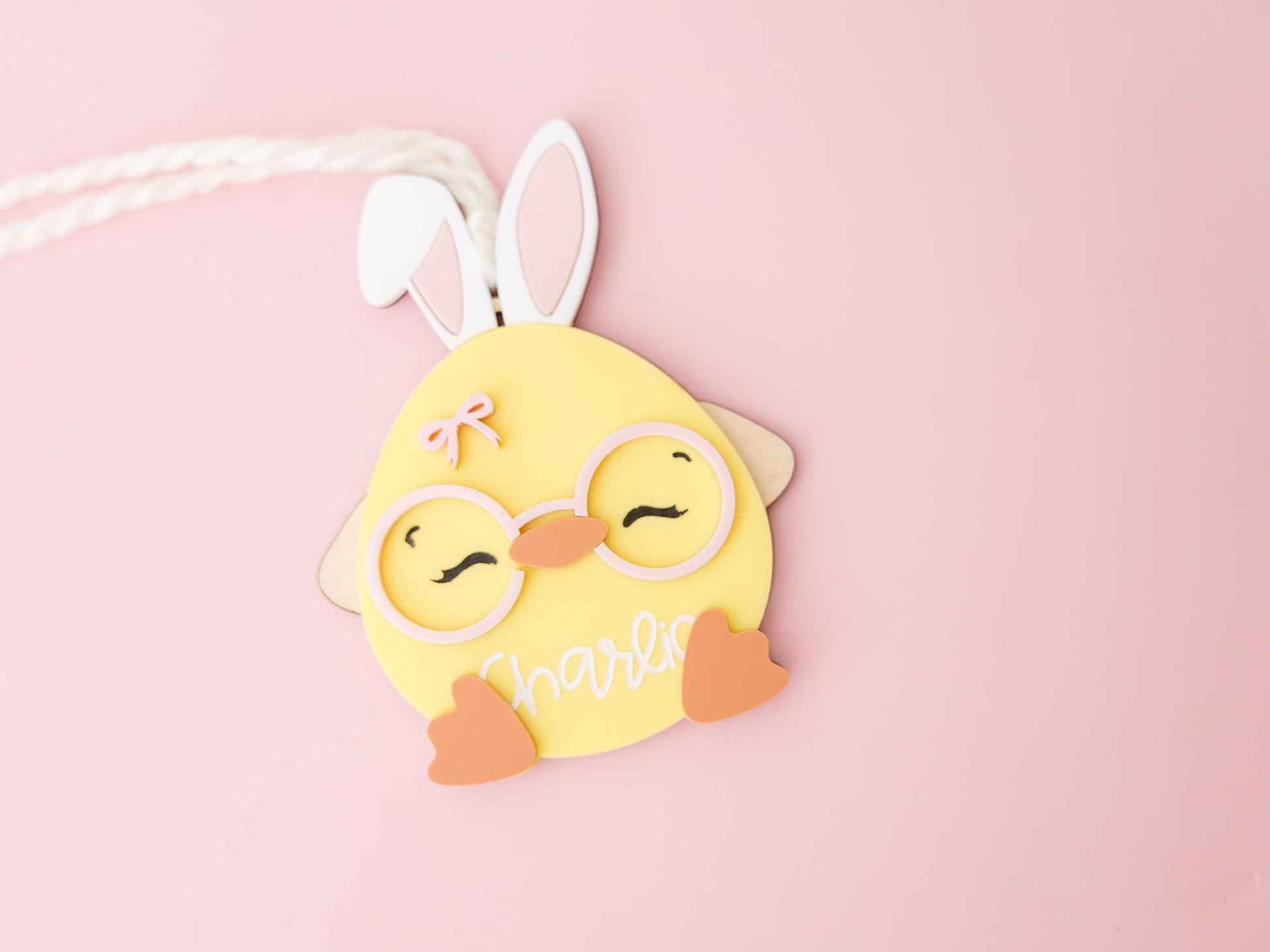 Personalized Easter Basket Chick Name Tag for Kids