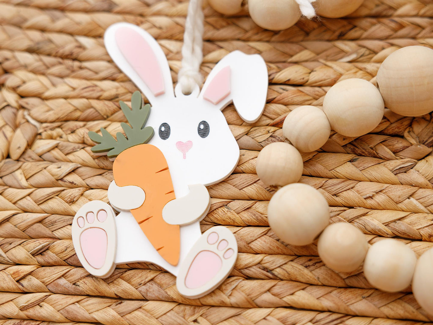 Easter Bunny Carrot Name Tag