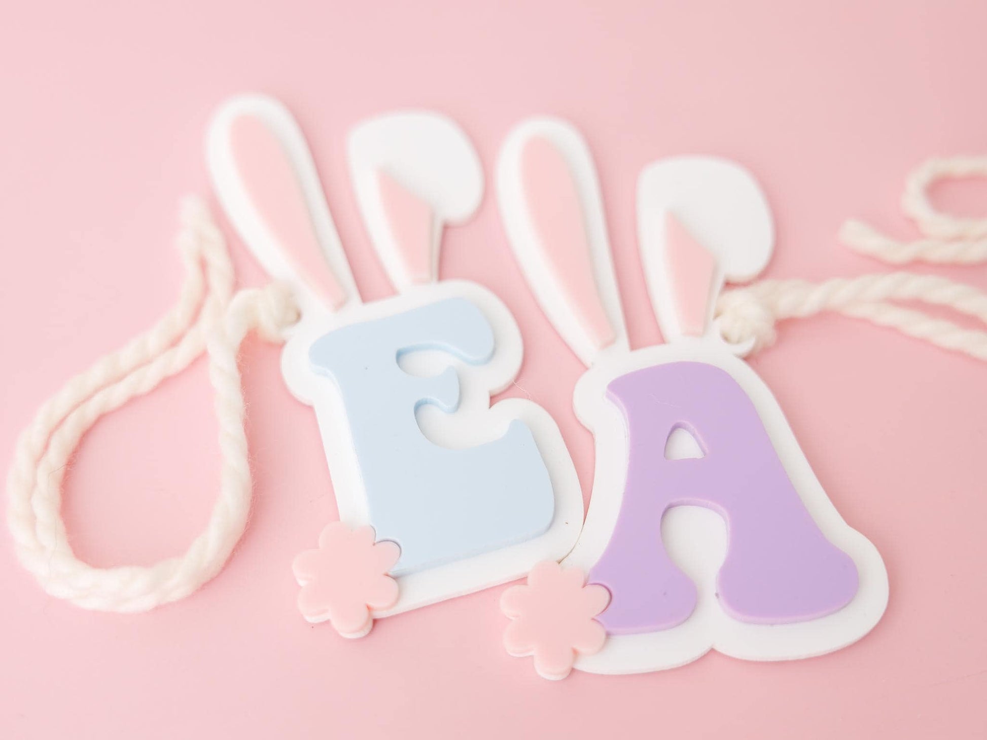 Personalized Easter Basket Bunny Name Tag for Girls and Boys