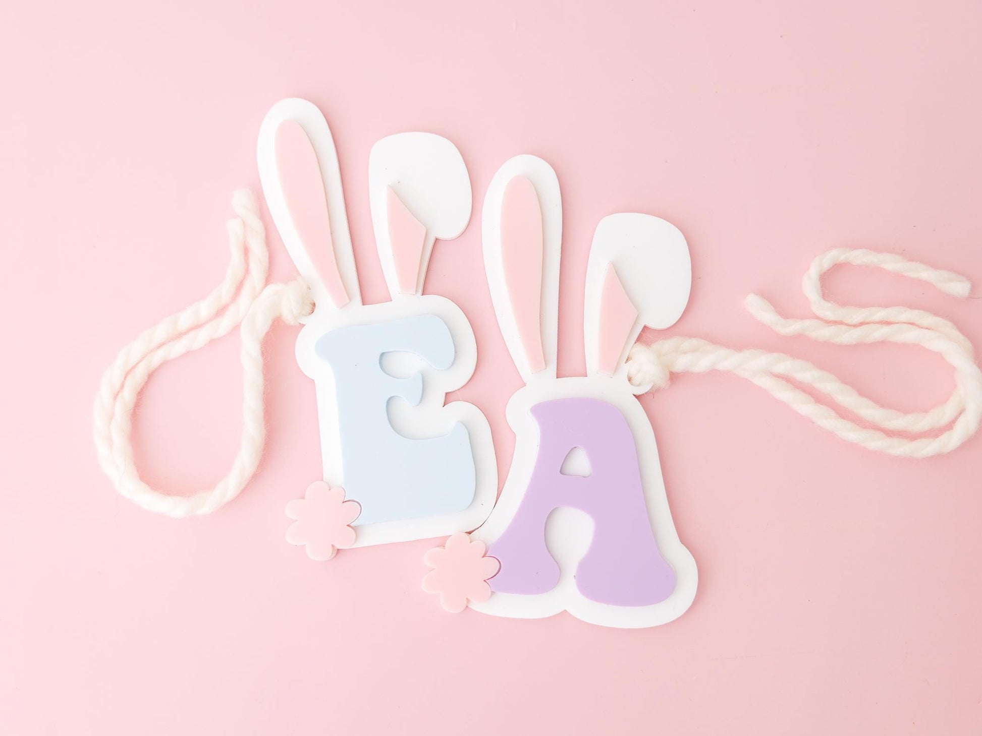 Personalized Easter Basket Bunny Name Tag for Girls and Boys