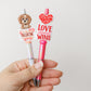 Valentines Day Beaded pen Dog lover beaded pen