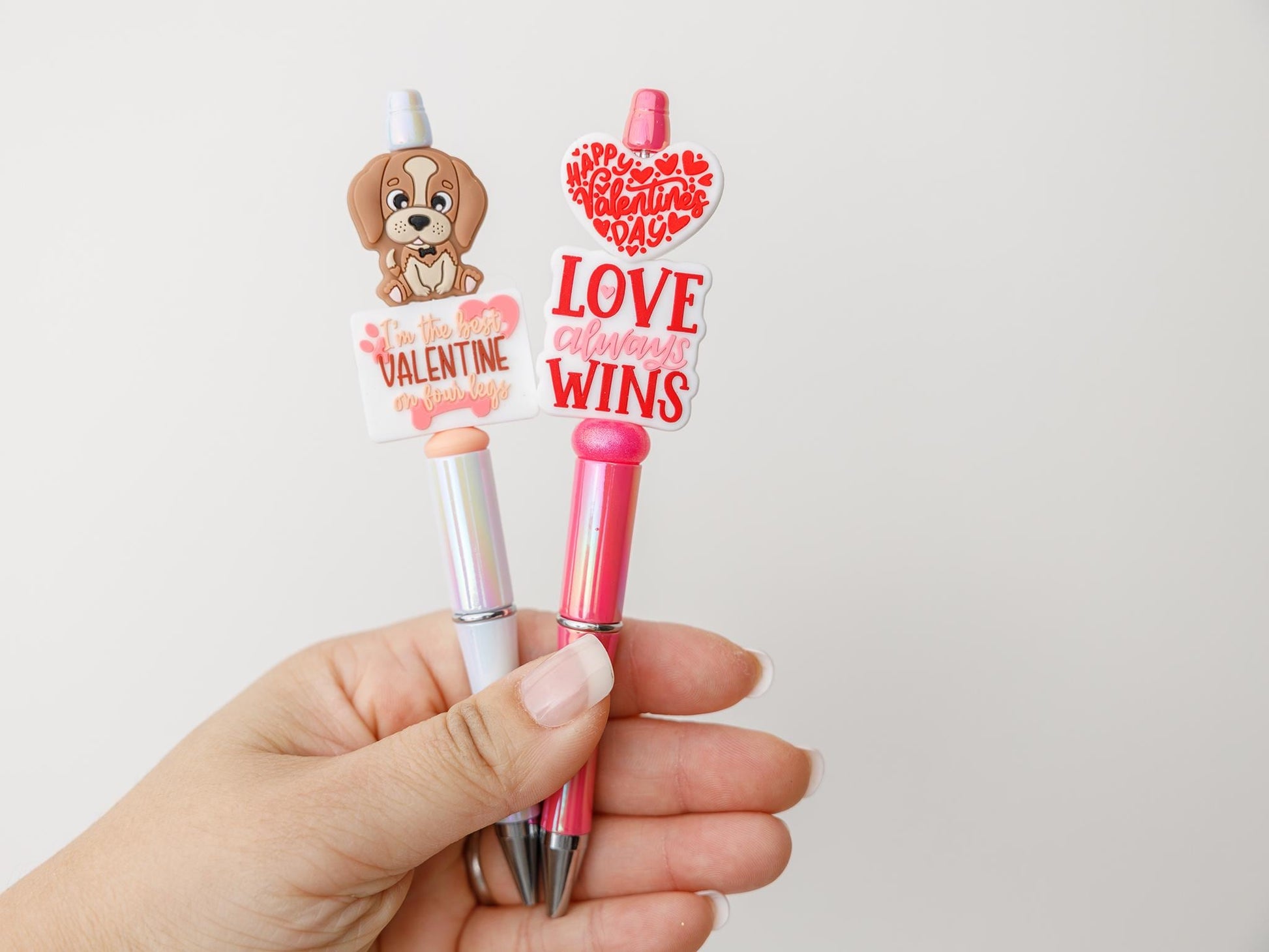 Valentines Day Beaded pen Dog lover beaded pen