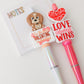 Valentines Day Beaded pen Dog lover beaded pen