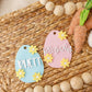 Pastel Daisy Egg Easter Basket Name tag for kids