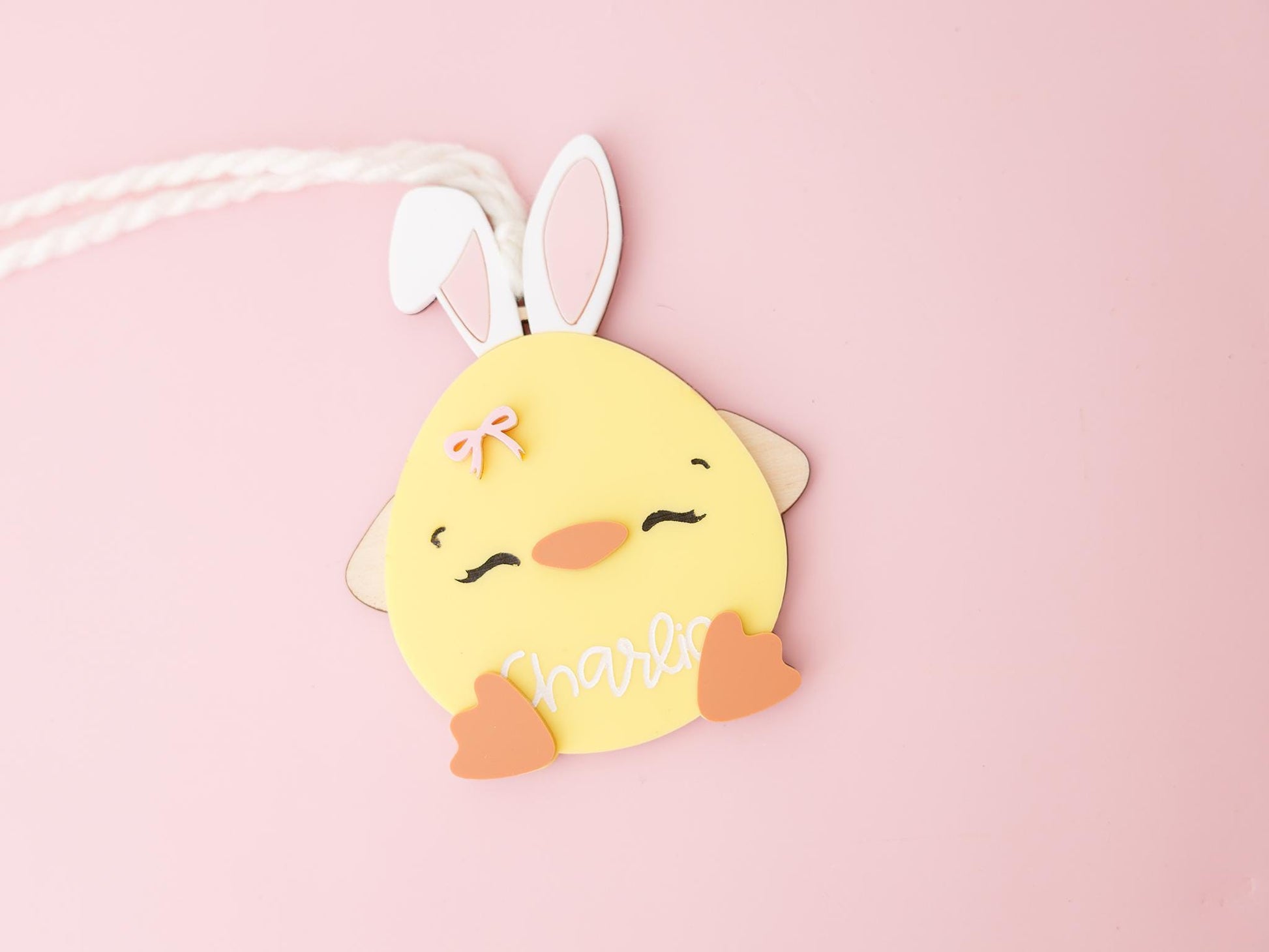 Personalized Easter Basket Chick Name Tag for Kids