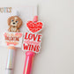Valentines Day Beaded pen Dog lover beaded pen