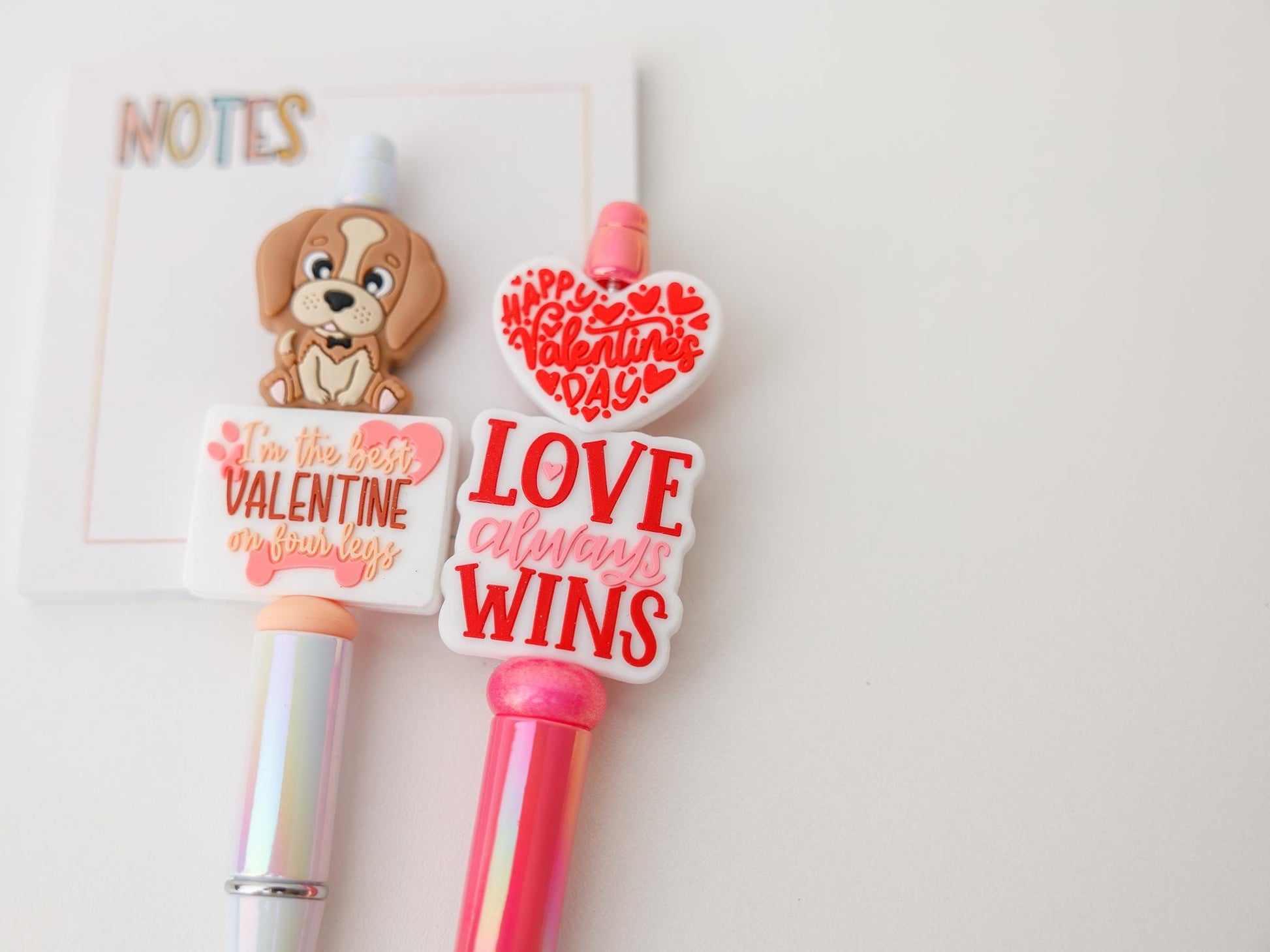 Valentines Day Beaded pen Dog lover beaded pen