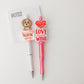 Valentines Day Beaded pen Dog lover beaded pen