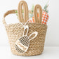 Easter Basket Bunny Ears Carrot Name Tag Personalized Easter Basket Name Tag for Kids Easter Gift Tag and Decoration Pastel acrylic name tag