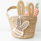 Easter Basket Bunny Ears Carrot Name Tag Personalized Easter Basket Name Tag for Kids Easter Gift Tag and Decoration Pastel acrylic name tag