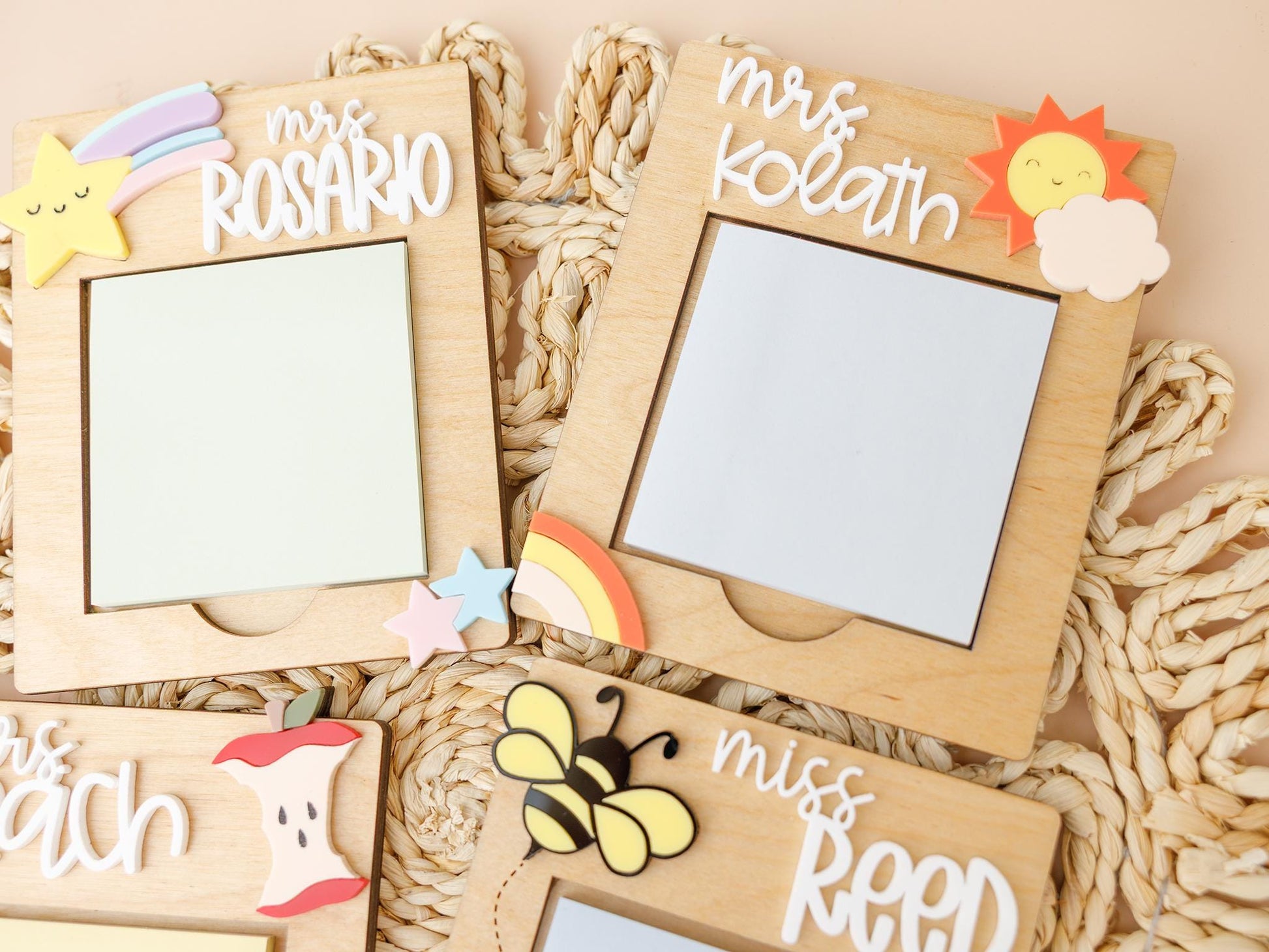 Personalized Sticky Note holder Teacher Appreciation Gift for Teacher