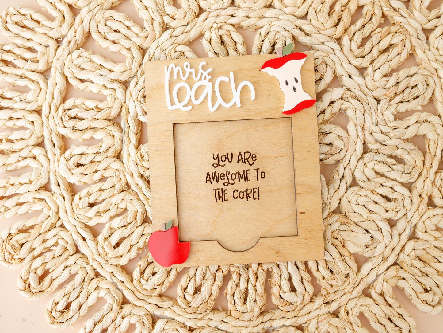 Personalized Sticky Note holder Teacher Appreciation Gift for Teacher