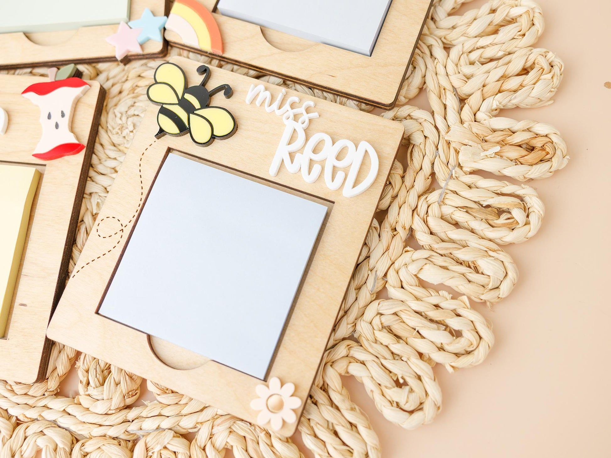 Personalized Sticky Note holder Teacher Appreciation Gift for Teacher