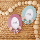 Scallop oval flower photo frame