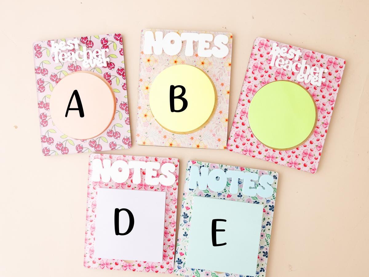 Sticky Note Holder for Teacher Cute Sticky Note Organizer Teacher Appreciation Gift