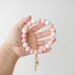 Strawberry Beaded Wristlet Keychain Gift for Her Spring Trendy Beaded Wristlet
