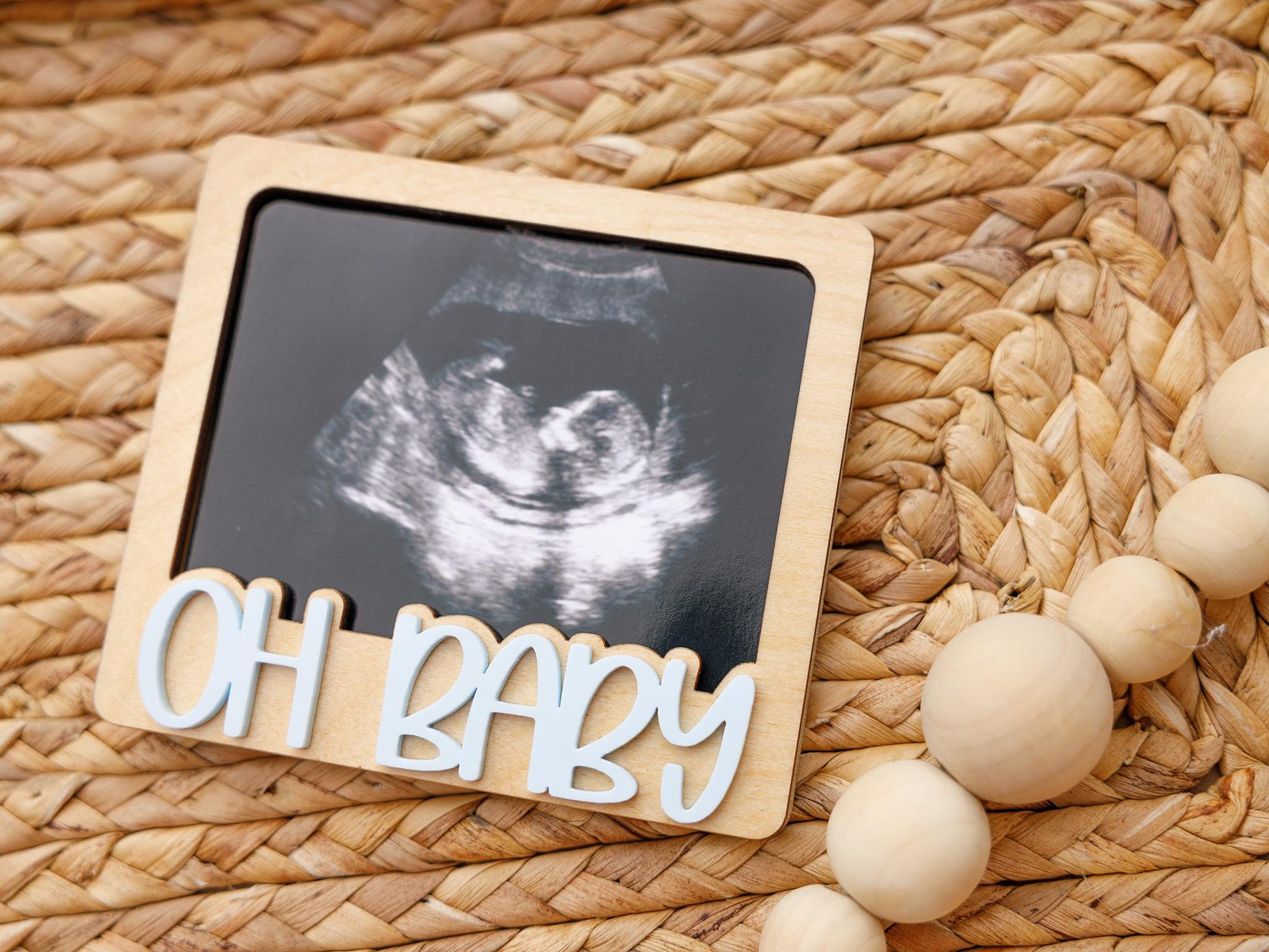 OH Baby Ultrasound photo fridge magnet