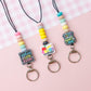 Pastel beaded lanyard for teacher Teaching is a work of heart Lanyard for Teachers Appreciation Gift 2025 Custom Lanyard Gift for Teachers