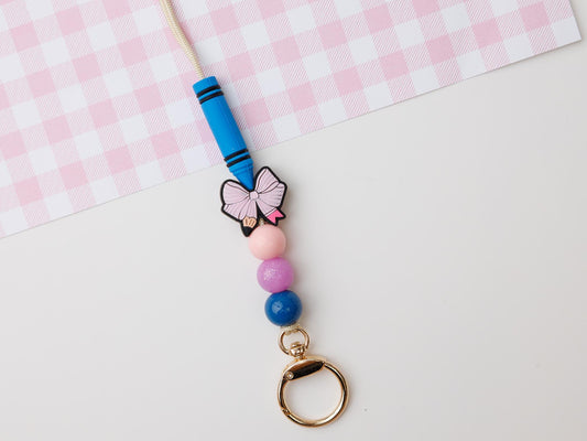 Crayon pencil bow Lanyard for Teachers Appreciation Gift 2025 Custom Lanyard Gift for Teachers