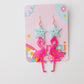 Flamingo Starfish Acrylic Earrings