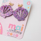 Bow Seashell Acrylic Earrings