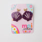 Bow Seashell Acrylic Earrings