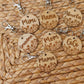 Engraved flowers Mom keychain Personalized keychain Mother's Day Gift for Mom Gift for Grandma
