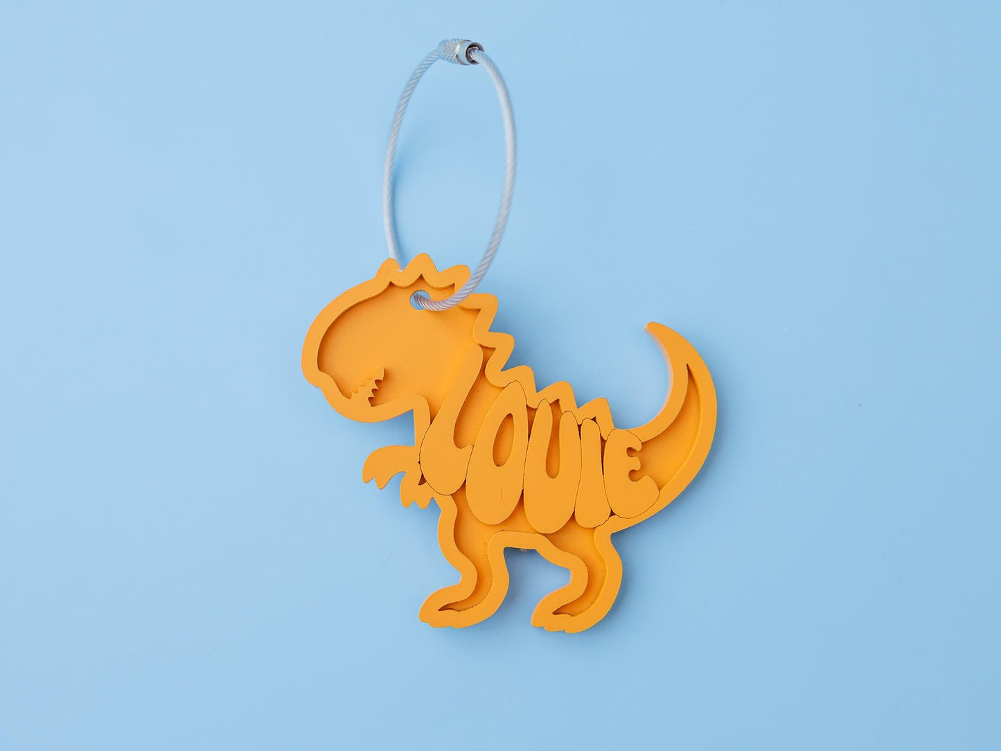 Dinosaur backpack keychain for boys