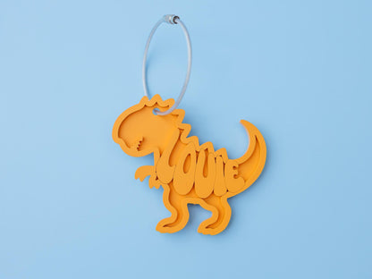 Dinosaur backpack keychain for boys